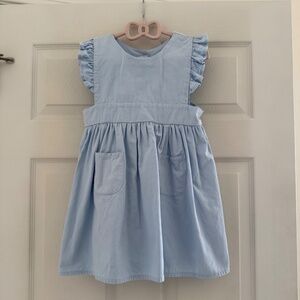 Minnow Girls Light Blue Pinafore Dress Size 7/8